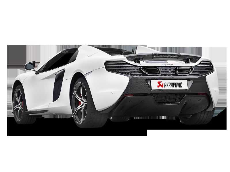 Akrapovic Slip-On Line Titanium with Carbon Tips for 2014-2017 McLaren 650S/650S Spyder - S-MC/TI/2