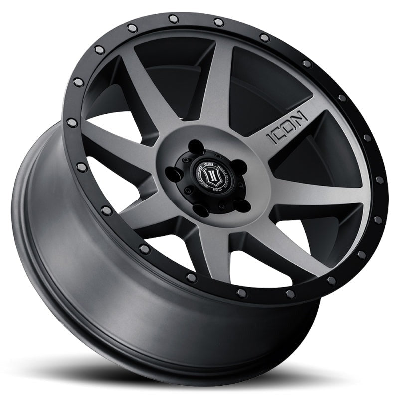 ICON Alloys Rebound 20x9 6x5.5 +16mm 5.625" Backspacing Titanium Wheel - 1820909056TT