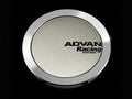 Advan Racing Center Cap 63MM Full Flat Type Sand Metallic Finish w/Black Letters - Universal