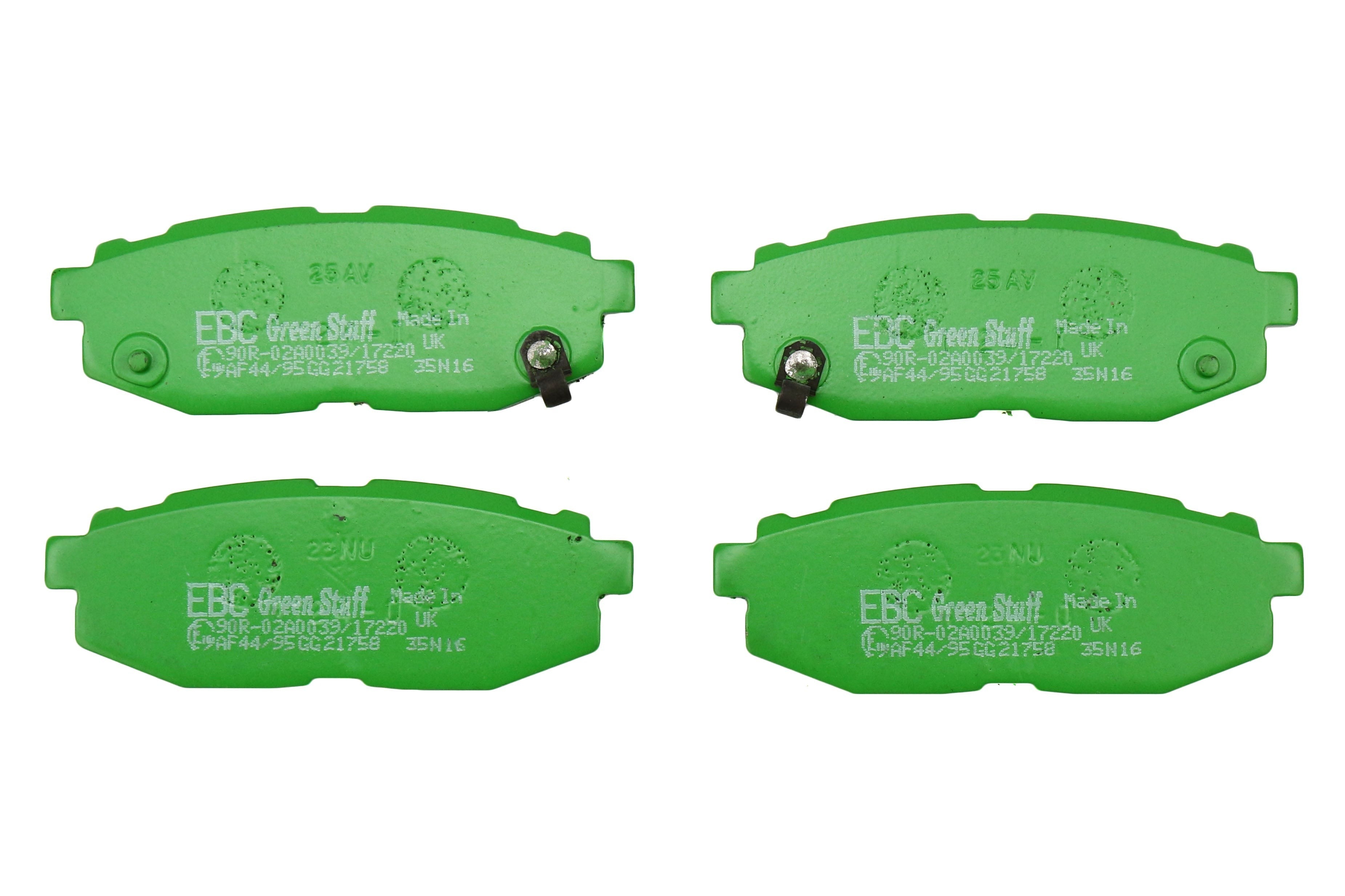 EBC Brakes Greenstuff Rear Brake Pads - 2022-2026 Subaru WRX (Manual Parking Brake) / 2013-2016 Scion FR-S / 2013+ Subaru BRZ / 2017-2020 Toyota GT86