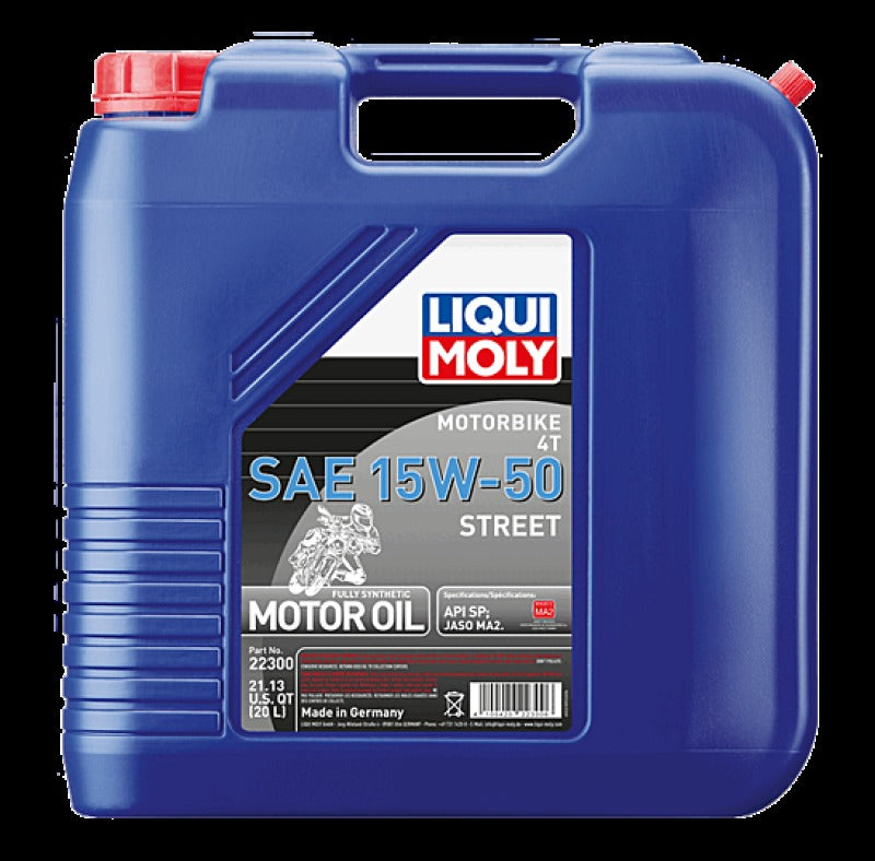 LIQUI MOLY 20L Motorbike 4T SAE 15W-50 Street