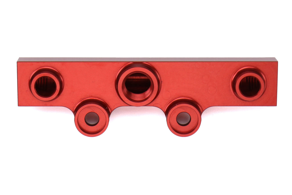 IAG V3 Top Feed Fuel Rails Red - Subaru Models (inc. 2002-2014 WRX / 2007+ STI)