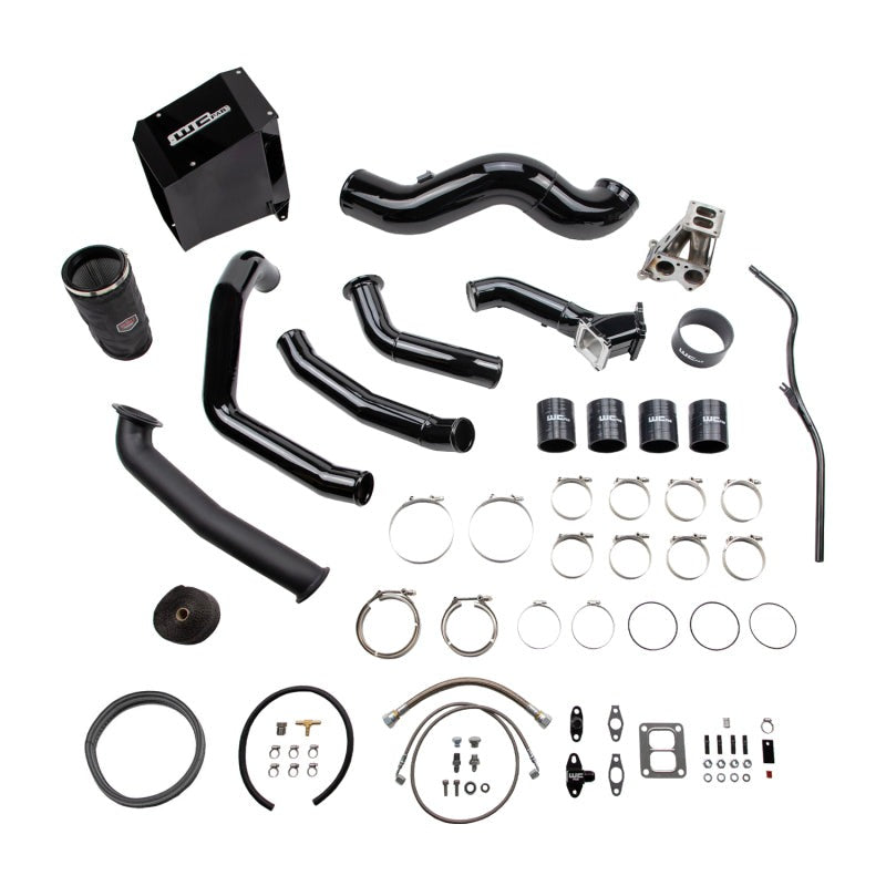 Wehrli 01-04 GM Duramax LB7 S400 Single Turbo Install Kit - Fine Texture Black