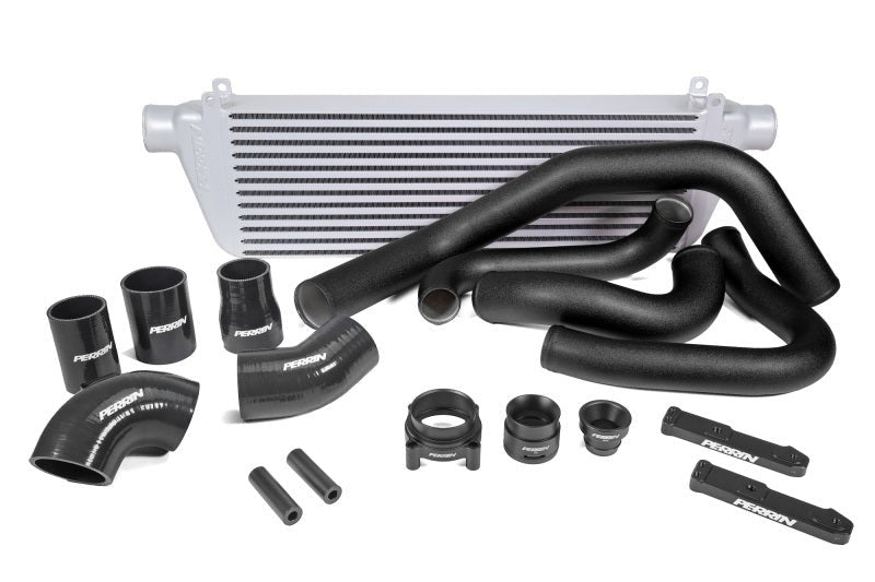 PERRIN Front Mount Intercooler Kit (Black Tubes & Silver Core) - 2022-2026 Subaru WRX