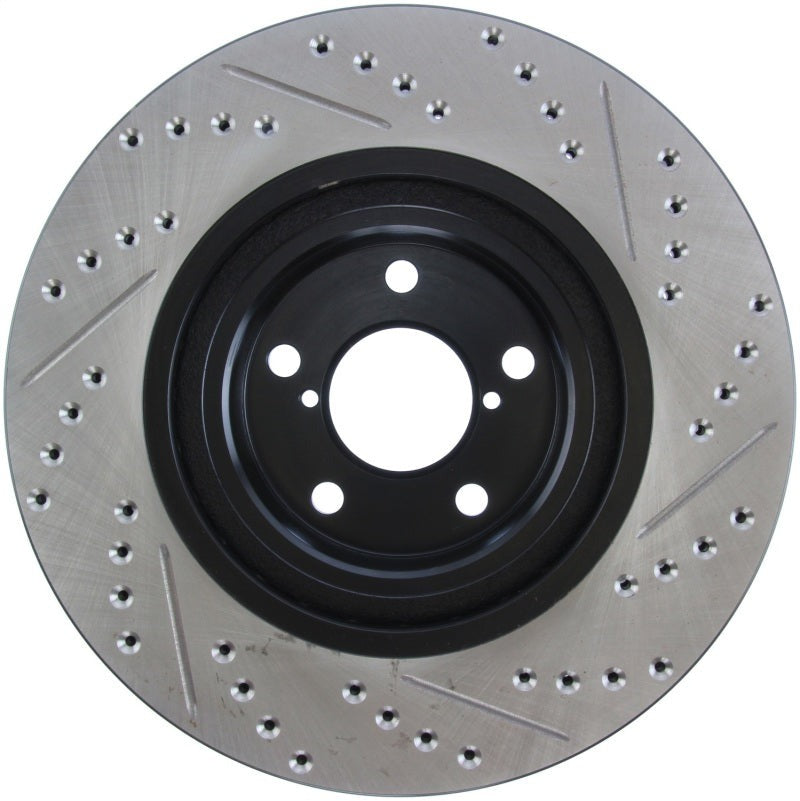 Stoptech Slotted & Drilled Sport Front Right Brake Rotor - 2013-2016 Scion FR-S / 2013-2016 Subaru BRZ
