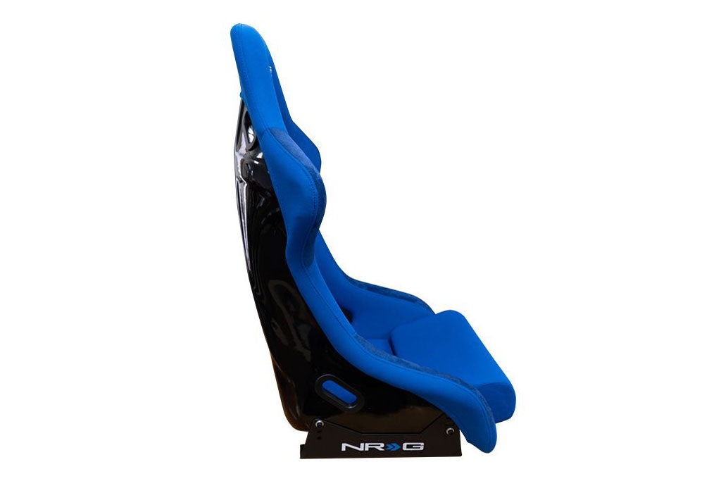 NRG Innovations FRP Large Cloth Bucket Seat Blue - Universal