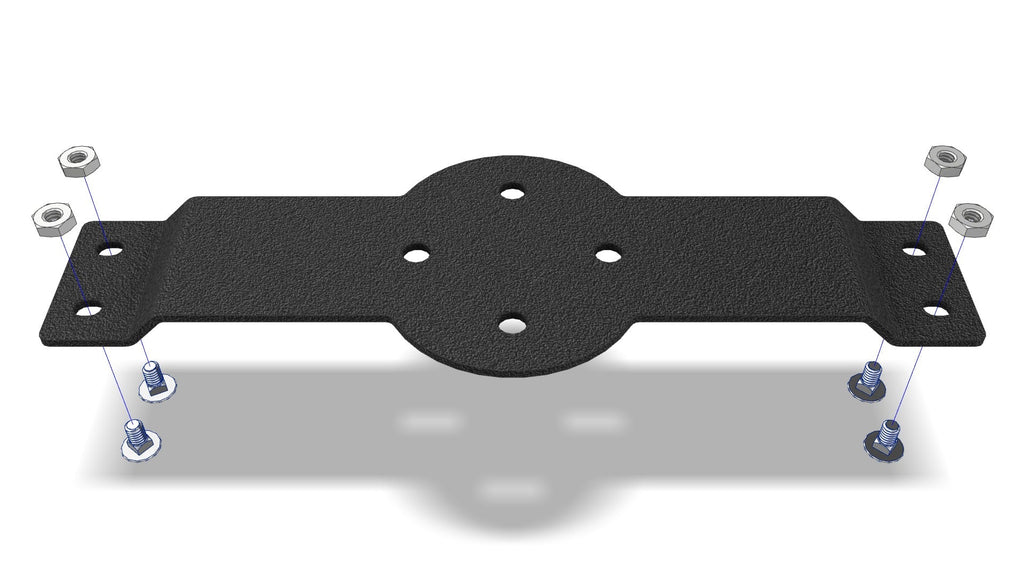 RotoPax Mount Crossbar Mount Powdercoat Black Prinsu