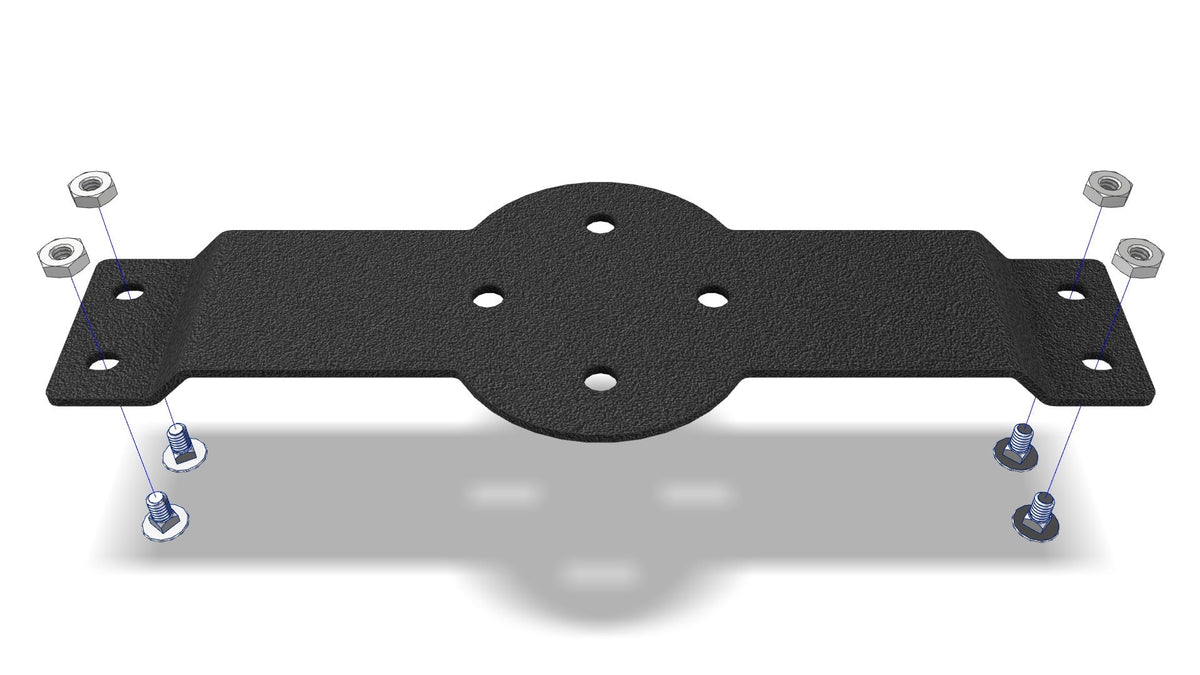 RotoPax Mount Crossbar Mount Powdercoat Black Prinsu