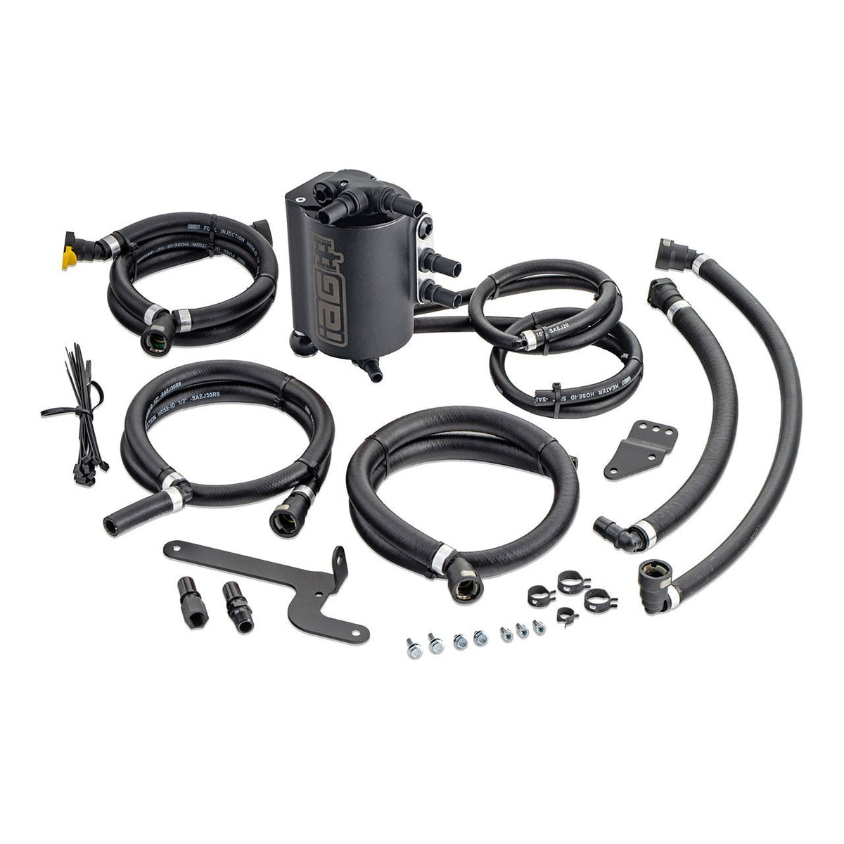 IAG Performance Air Oil Separator AOS - Black - 2015-2021 Subaru WRX / 2014-2018 Forester XT