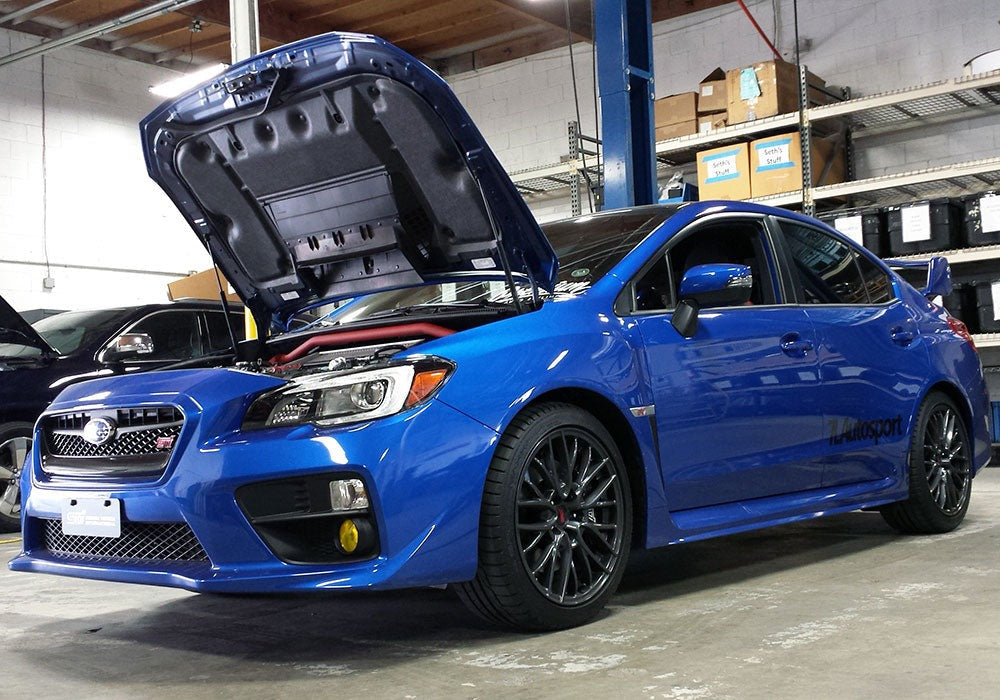 AEM Front Strut Bar - Red - 2015-2021 Subaru WRX / STI