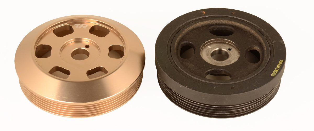 Tomioka Racing Lightweight Crankshaft Pulley - 2012-2026 Subaru WRX / 2011-2024 Forester / 2019-2024 Ascent / 2013-2026 BRZ / Legacy / Outback / Crosstrek / 2013-2016 Scion FR-S / 2017-2020 Toyota 86 / 2022-2026 GR86