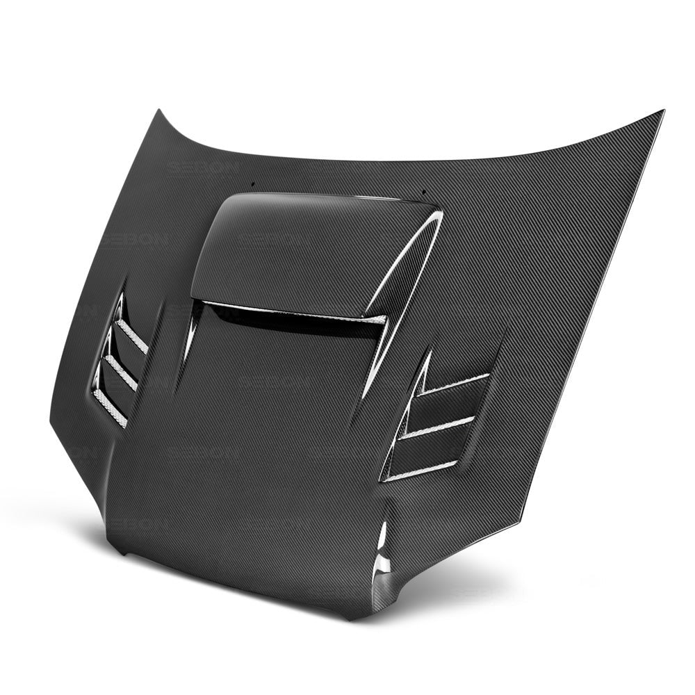 Seibon Carbon Fiber CWII Style Hood - 2004-2005 Subaru WRX / STI