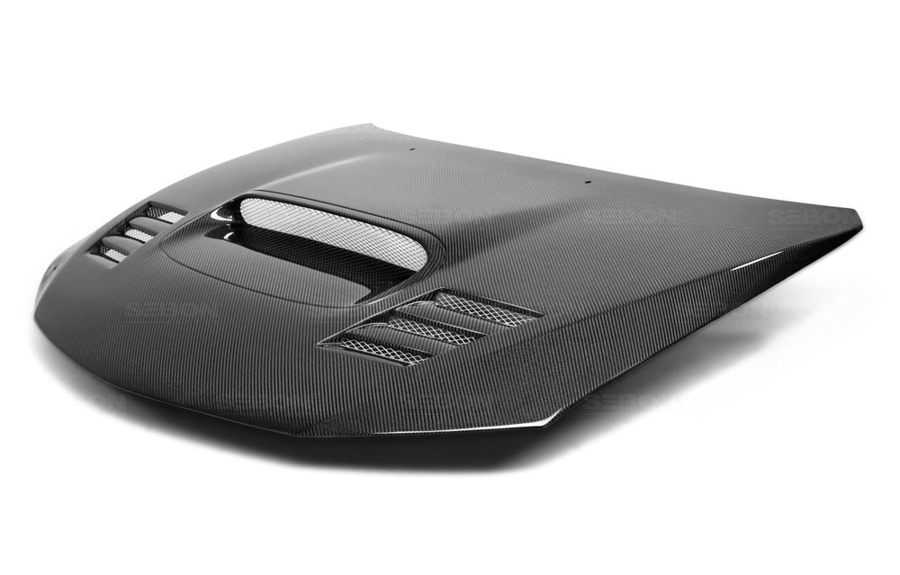Seibon Carbon Fiber CWII Style Hood - 2008-2014 Subaru WRX / STI