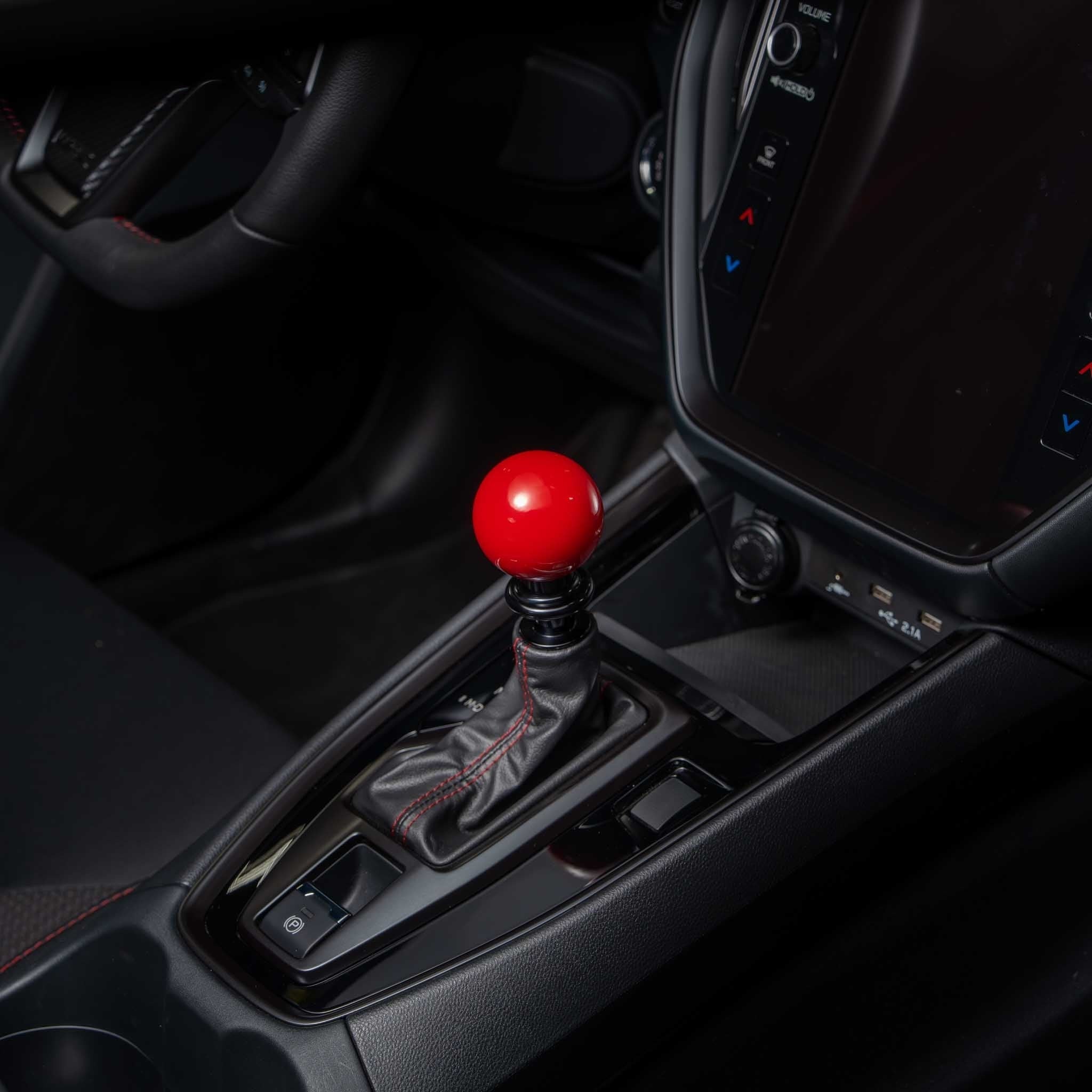 Billetworkz Automatic Shifter - Gloss Red - Fits Subaru CVT: WRX (2022+), Crosstrek (2024+), Forester (2025+), Impreza (2024+), Legacy/Outback (2015+)