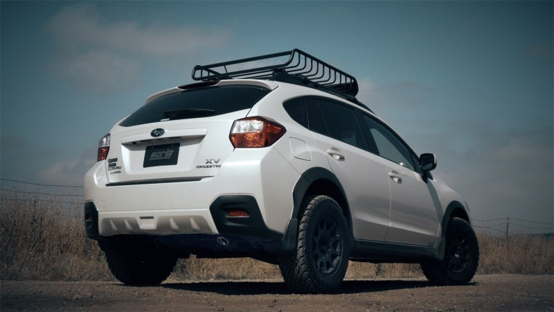 Borla Single Round Rolled Rear Right Exit Exhaust - 2013-2014 Subaru Impreza / XV Crosstrek 2.0L