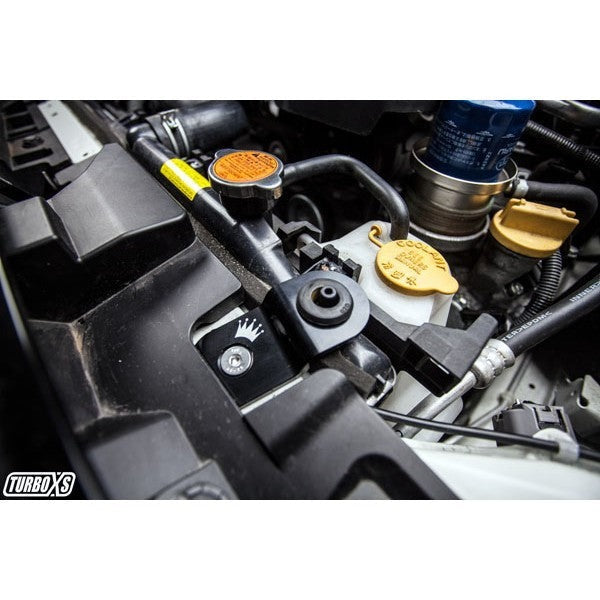 TurboXS Radiator Stay Black - 2015-2021 Subaru WRX / STI