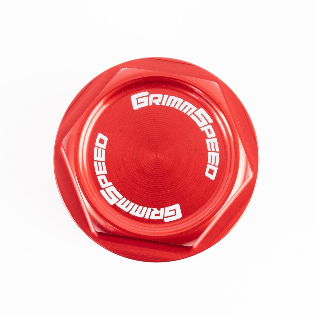 GrimmSpeed Version 2 Bolt Oil Cap (Red) - Subaru Universal
