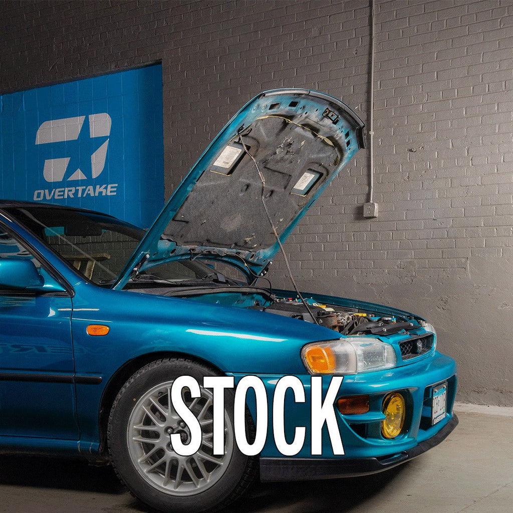 OVERTAKE Hi-Lift Hood Struts - Subaru 1993-2001 Impreza, 1998-2002 Forester