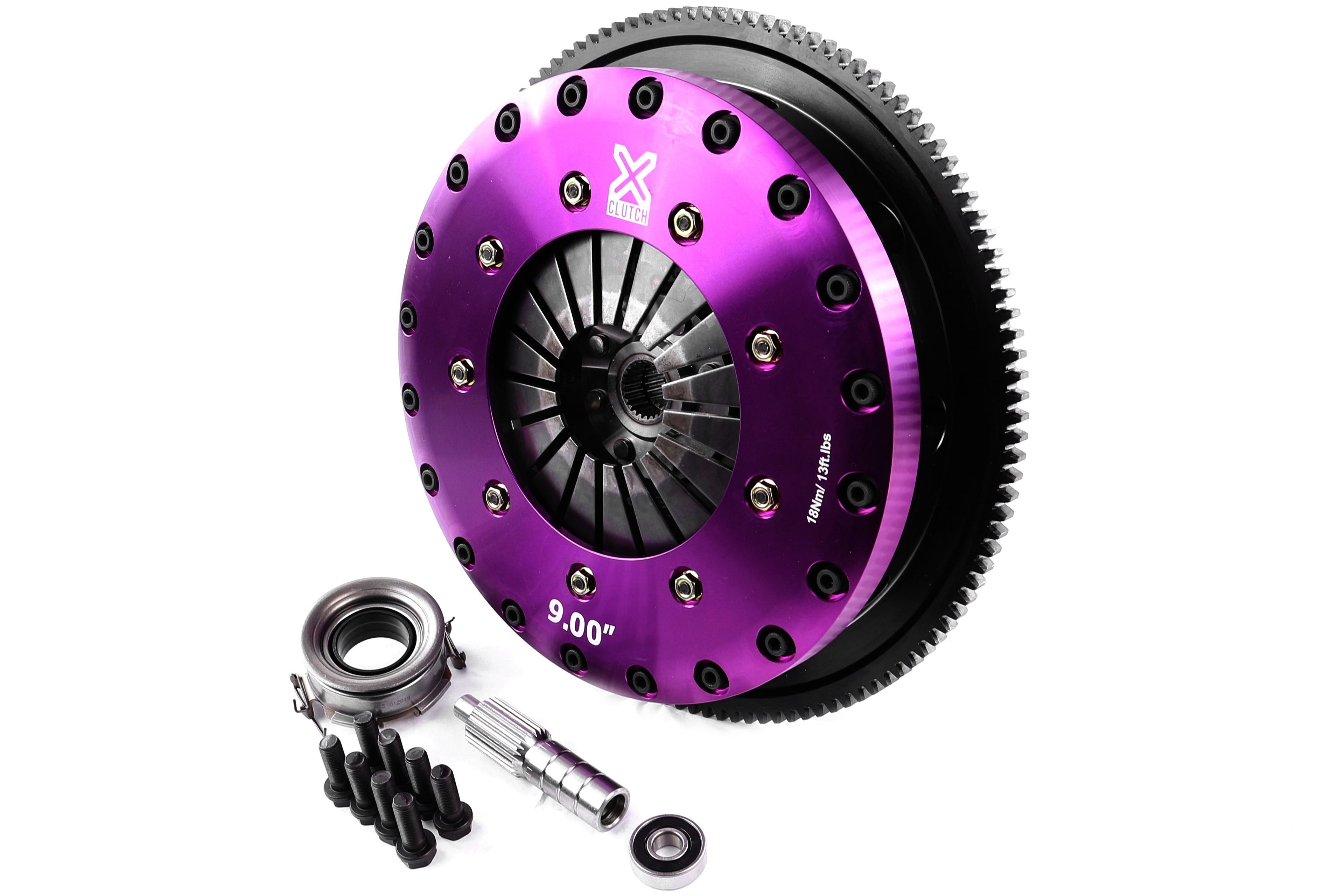 XClutch 9in Rigid Twin Solid Plate Organic Clutch Kit - 2013-2016 Scion FR-S / 2013-2026 Subaru BRZ / 2017-2026 Toyota GT86/GR86