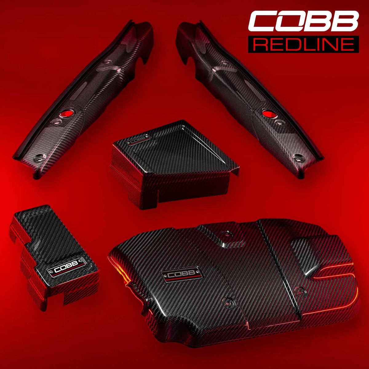 Cobb Redline Gloss Carbon Fiber Dress-up Kit - 2022-2026 Subaru WRX