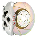 Brembo GT Systems Monobloc 4 Piston 326mm Slotted White - Subaru Models (inc. 2002-2014 WRX)