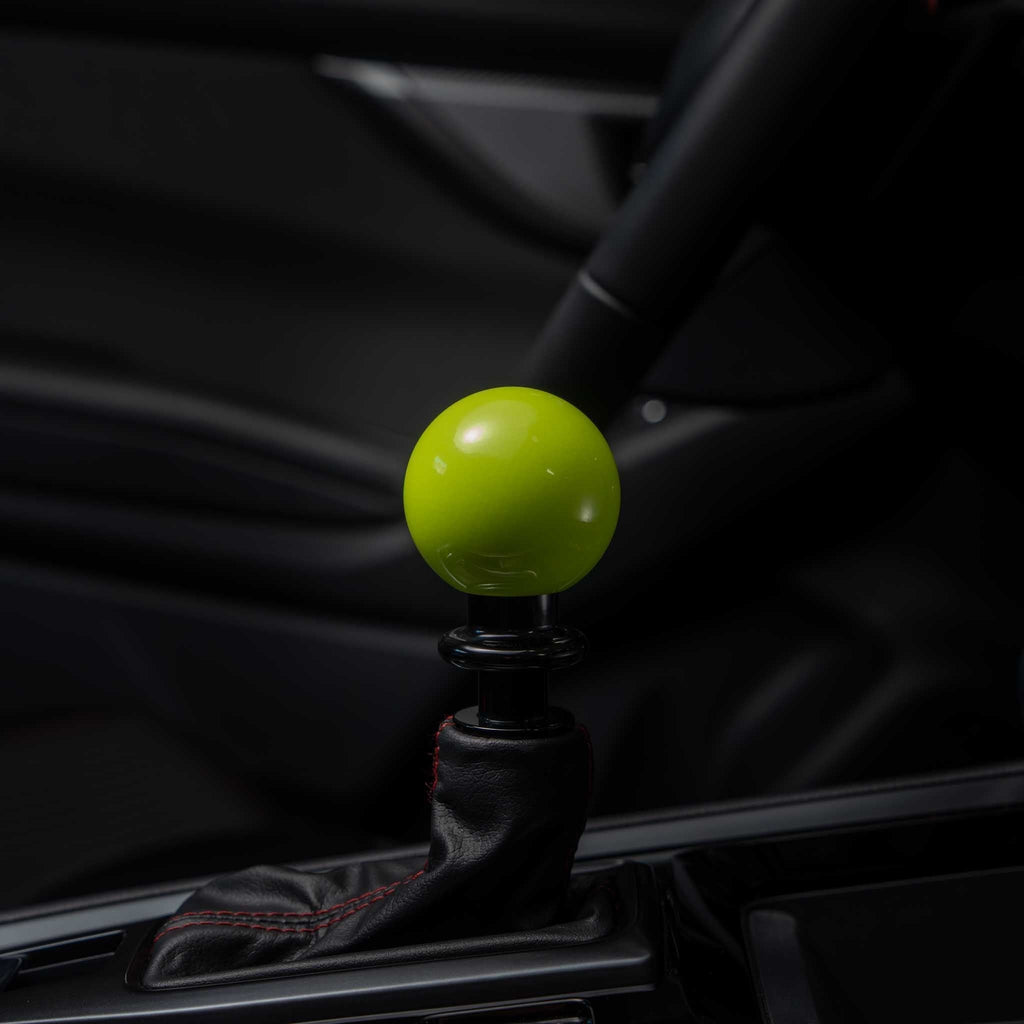 Billetworkz Automatic Shifter - Neon Yellow - Fits Subaru CVT: WRX (15–21), Crosstrek (13–23), Forester (14–18), Impreza (12–23), Legacy/Outback (10–14)