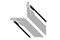 APR Sideburn Stickers - Silver APR/Black Stripe (Pair)