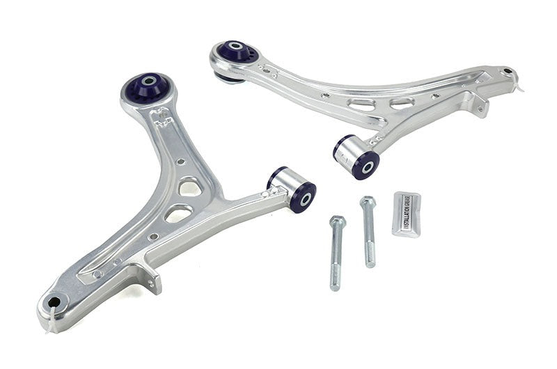 SuperPro Front Lower Alloy Control Arm Kit (+Caster) - 2008-2014 Subaru WRX / STI