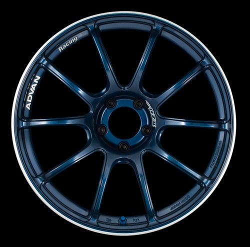 Advan RZII Racing Indigo Blue w/ Ring 18x9.5 +45 5x114.3 (Single Wheel) - 2015-2024 Subaru WRX / 2015-2021 STI / 2019-2024 Forester