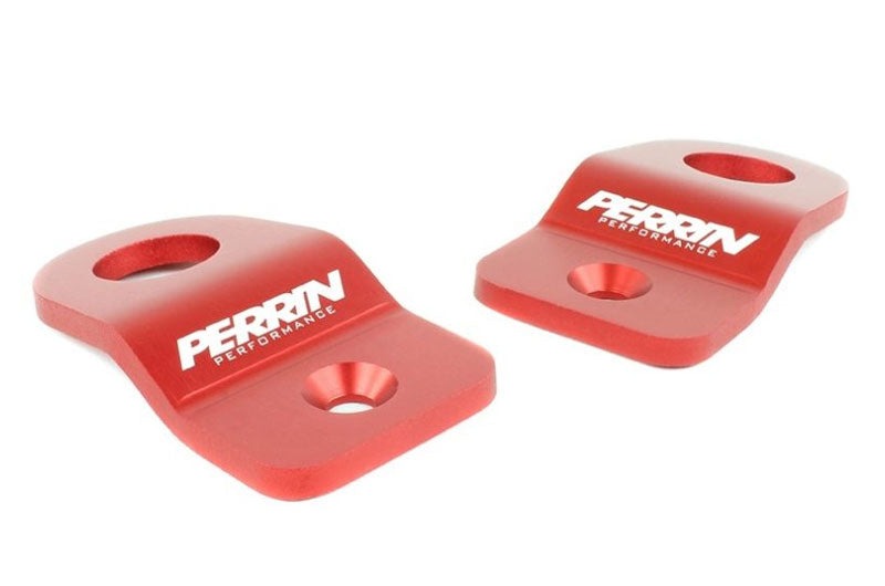 PERRIN 08-14 Subaru WRX/STI / 08-11 Impreza / 08-10 Outback Upper Radiator Bracket Set - Red