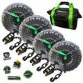 Rhino USA Lasso Straps; Basket Straps - Black