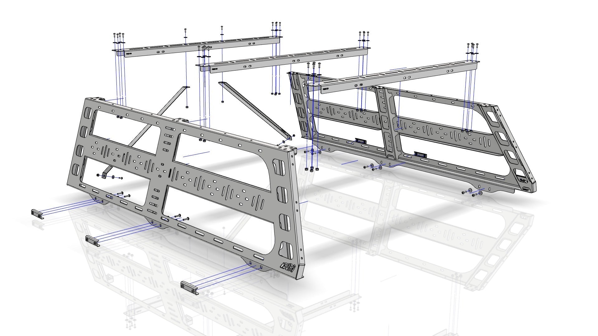 Ford F150 Cab Height Bed Rack 6.5 Foot Bed Length 04-23 F-150 CBI Offroad