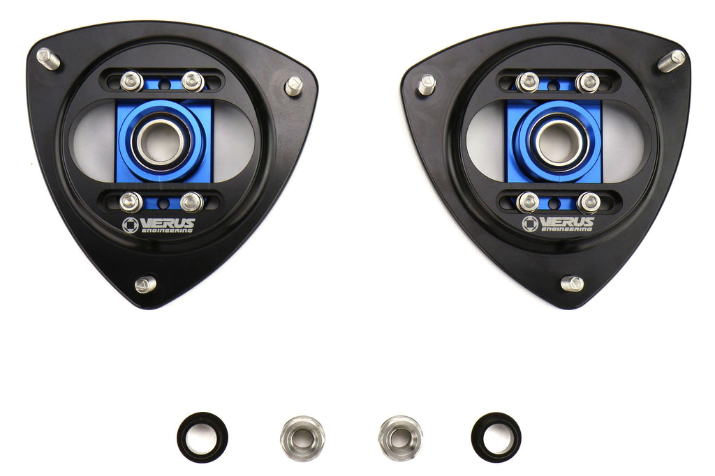Verus Engineering Front Camber Plate Kit Blue - 2013-2021 Scion FRS / Subaru BRZ / Toyota 86