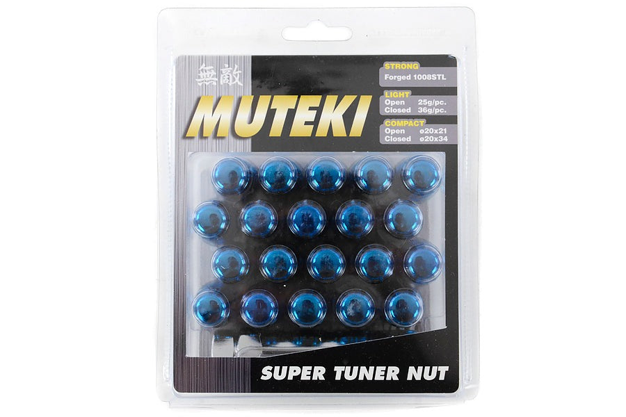 Wheel Mate Muteki Closed End Lug Nuts - Blue 12x1.50