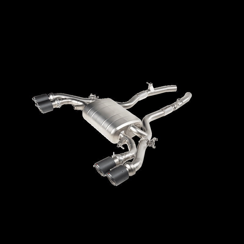 Akrapovic Slip-On Line Titanium (Requires Tips) for 2019-2020 BMW X3 M/X4 M (F97/F98) without PF/GPF - S-BM/T/10H