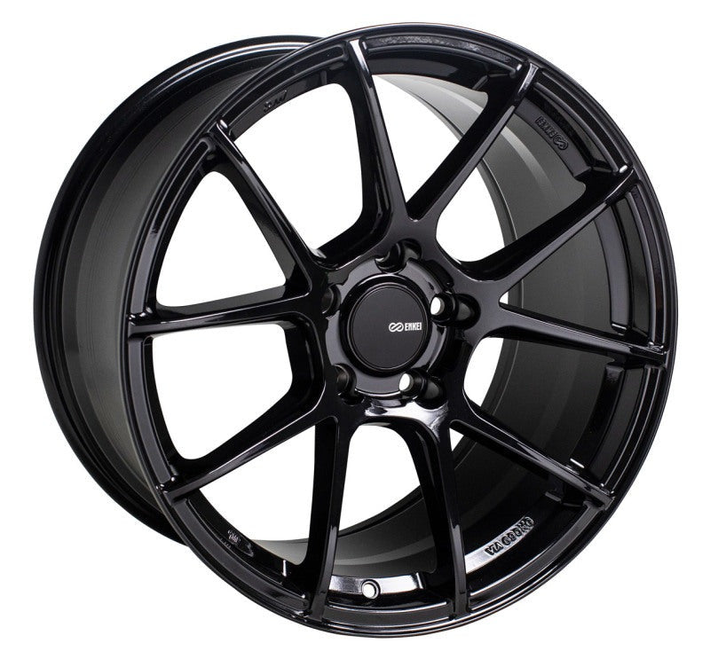 Enkei TS-V 18x9.5 5x114.3 38mm Offset 72.6mm Bore - Gloss Black (Single Wheel)