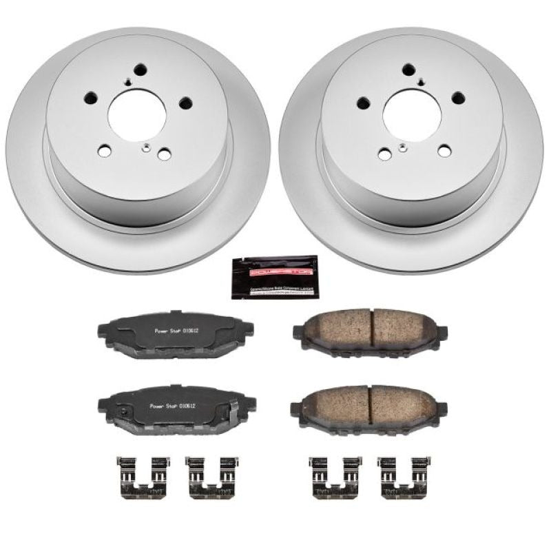 Power Stop Z17 Evolution Geomet Coated Brake Kit - Rear - 2005-2009 Subaru Legacy