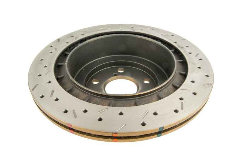 DBA 4000 Series Drilled & Slotted Rear Rotor - 2006-2007 Subaru WRX / 2005-2008 Subaru Legacy GT