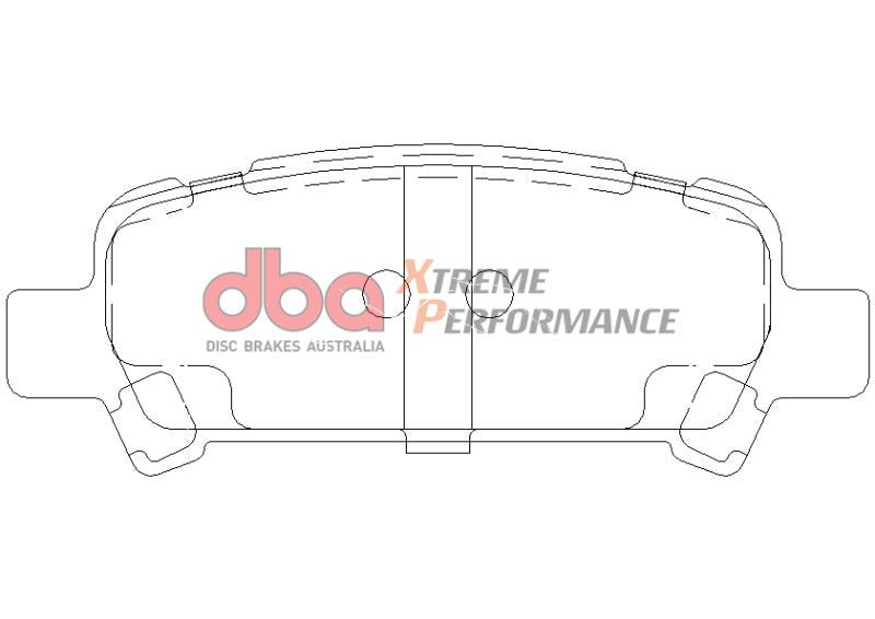 DBA XP650 Brake Pads - Rear - 2002-2003 Subaru WRX