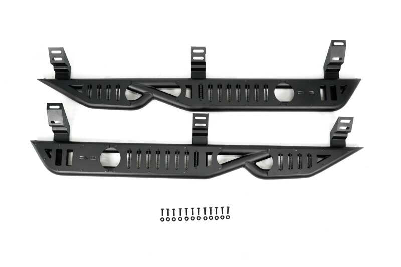 DV8 Offroad 24-25 Toyota Land Cruiser OE Plus Side Steps - Black Steel