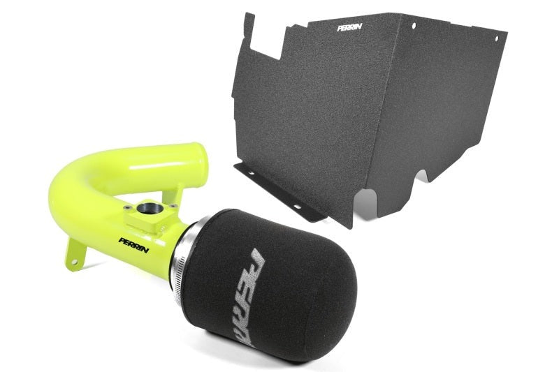 PERRIN Cold Air Intake w/Heatshield - Neon Yellow - 2022-2026 Subaru WRX