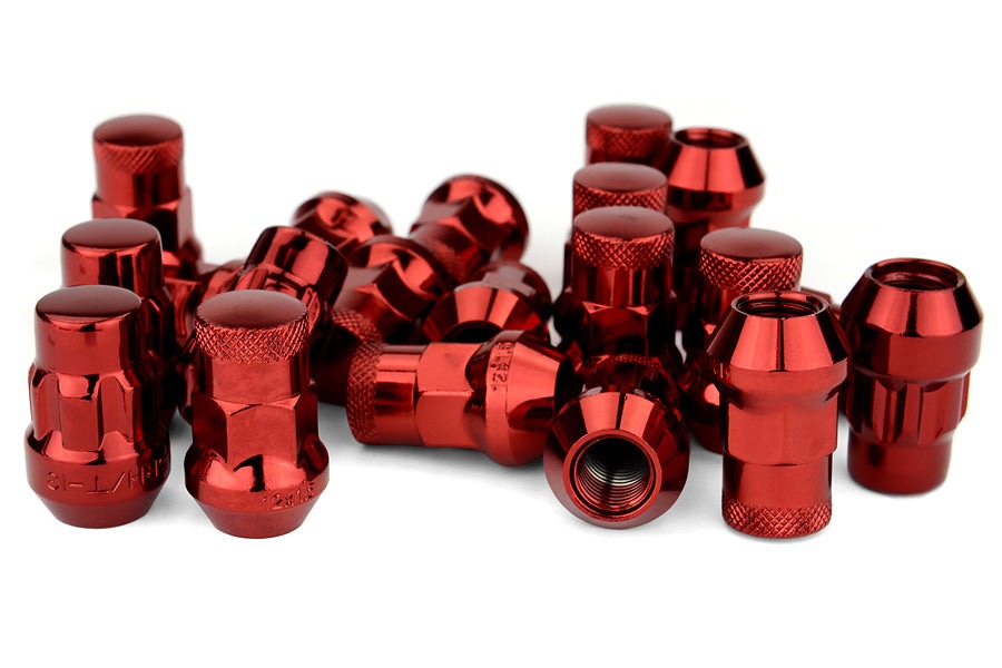 Wheel Mate Muteki SR35 Close End Lug Nuts w/ Lock Set - Red 12x1.50 35mm