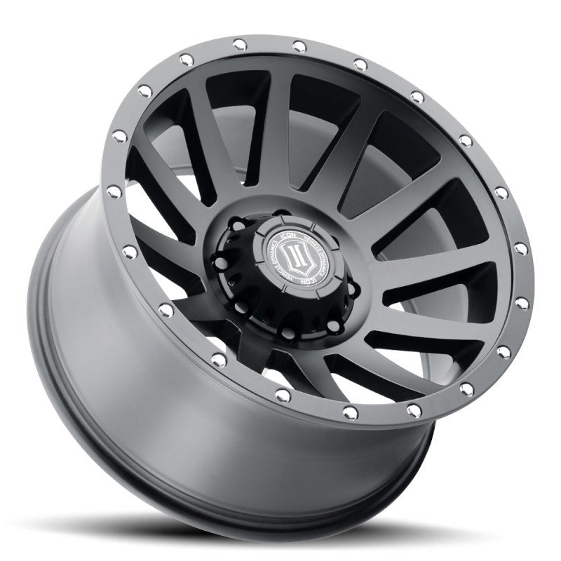 ICON Alloys Compression 20x10 8x6.5 -19mm 4.75" Backspacing Satin Black Wheel - 2020108047SB