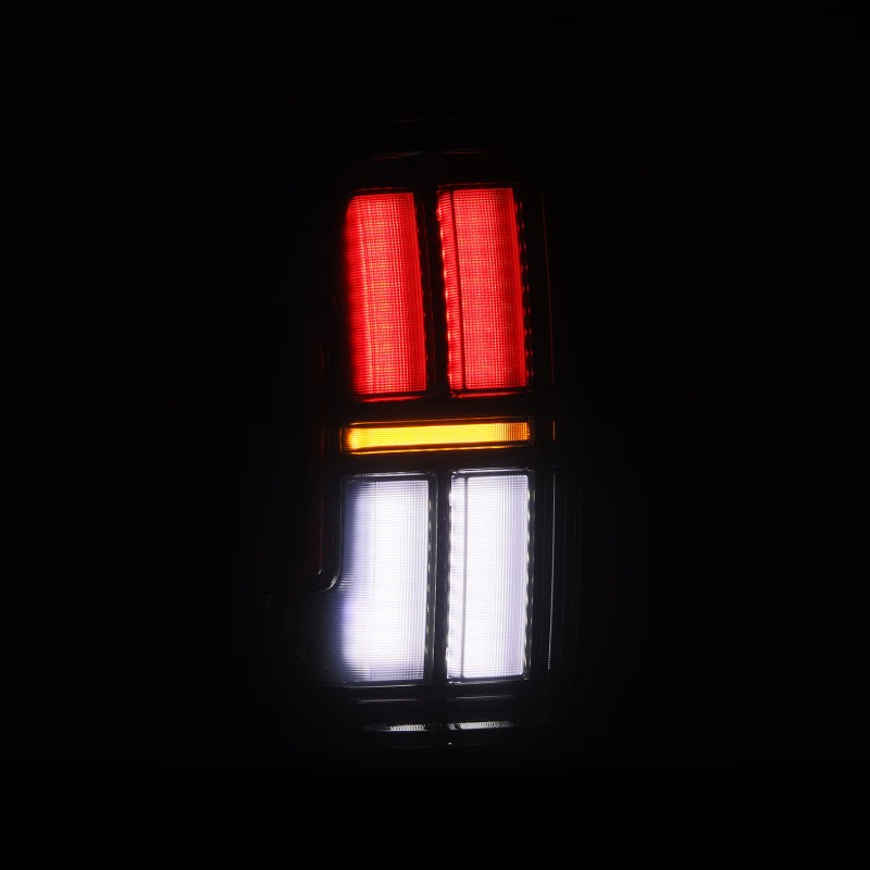 AlphaRex 05-15 Toyota Tacoma NOVA Prismatic LED Tail Lights - Alpha-Black
