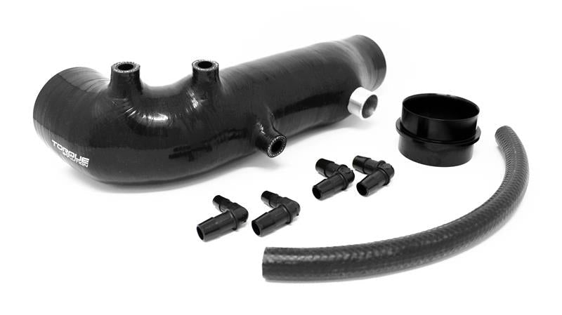 Torque Solution Turbo Inlet Hose - Black - 2002-2007 Subaru WRX / 2004-2021 Subaru STI / 2005-2009 Subaru Legacy GT / 2004-2013 Subaru Forester XT