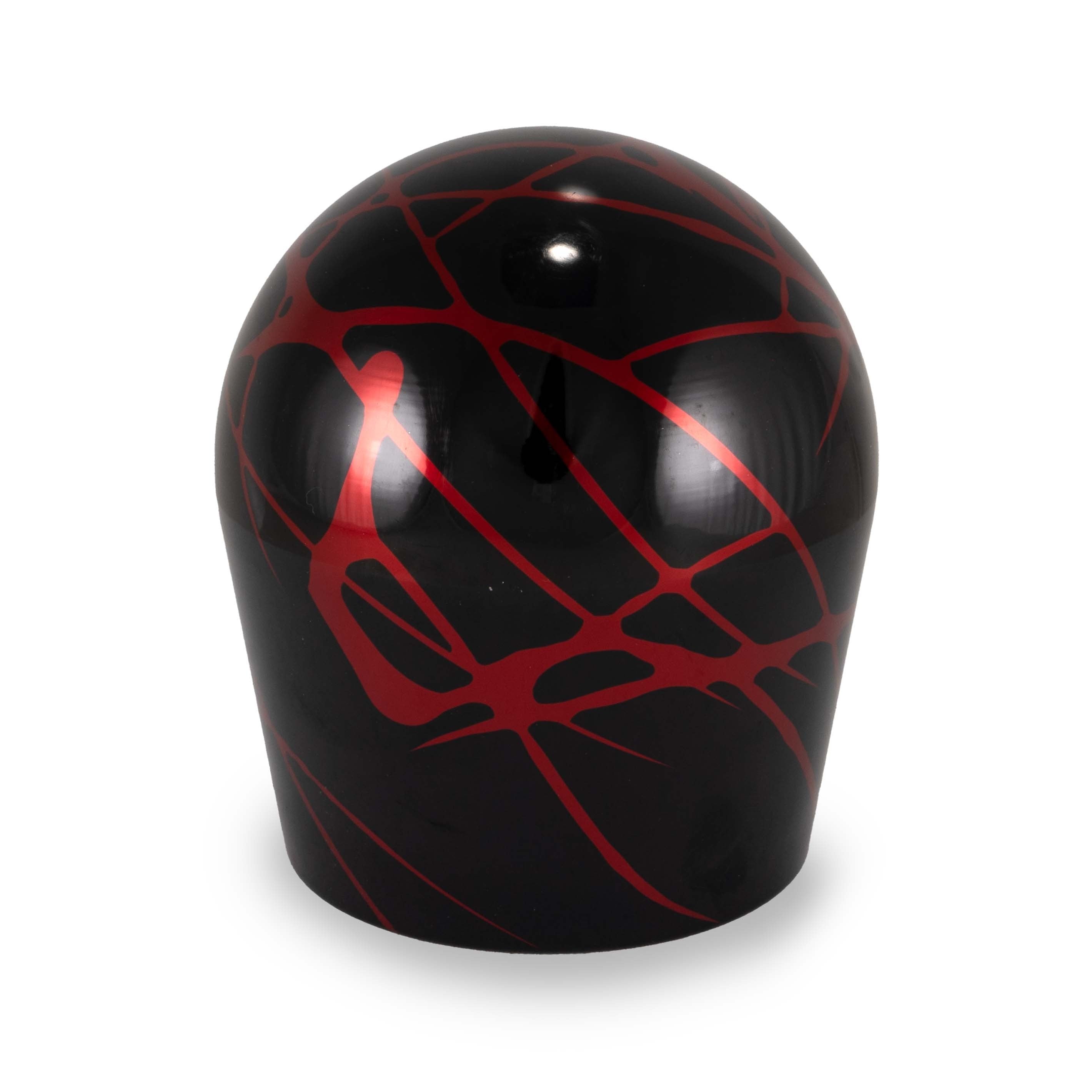 Billetworkz Automatic Shifter - Black w/ Red Splash - Fits Subaru CVT: WRX (15–21), Crosstrek (13–23), Forester (14–18), Impreza (12–23), Legacy/Outback (10–14)