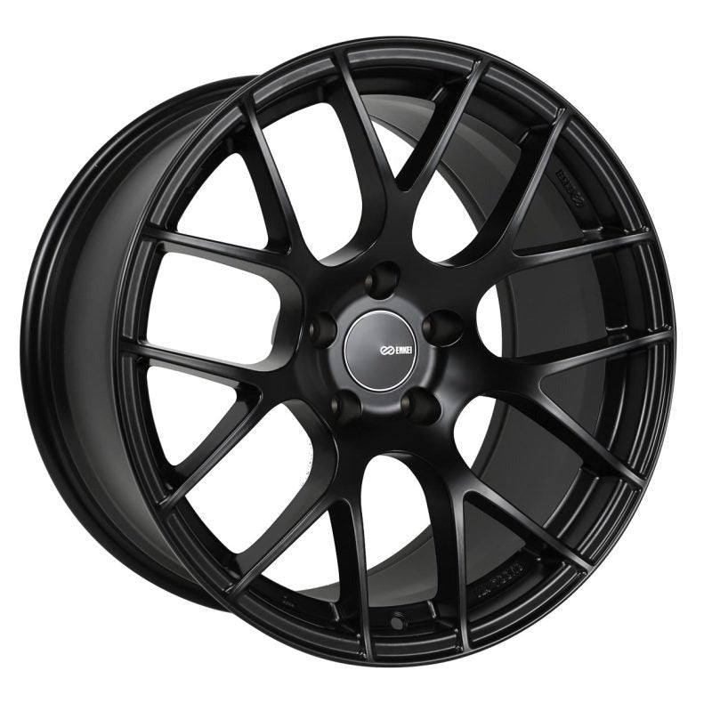 Enkei Raijin 19x9.5 35mm Offset 5x120 Bolt Pattern 72.6 Hub Bore - Black (Single Wheel)