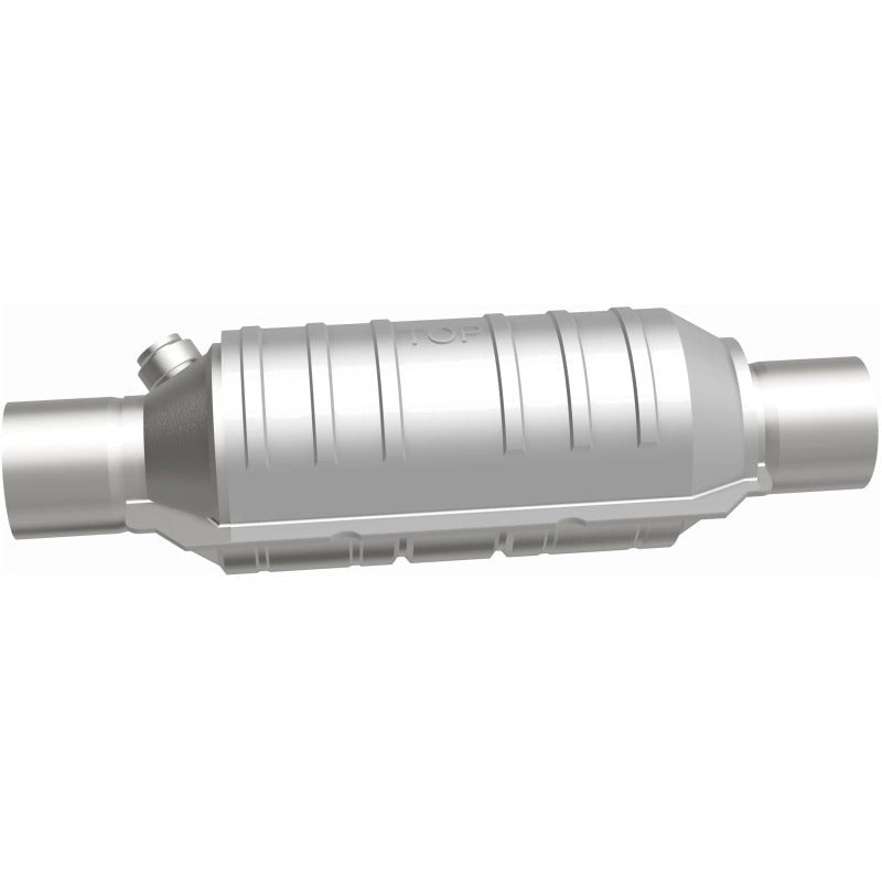 MagnaFlow Universal Catalytic Converter - 2.00in Inlet/Outlet - Round 11in Body x 5.125in W x 15in Overall