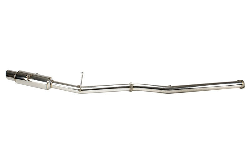 Invidia Racing Series Single Exit Cat Back Exhaust - Stainless Steel Tip - 2002-2007 Subaru WRX / STI