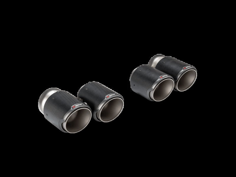 Akrapovic 2021+ BMW G87 M2, G80 M3 & G82 M4 Classic Carbon Design Tail Pipe Set - TP-CT/68